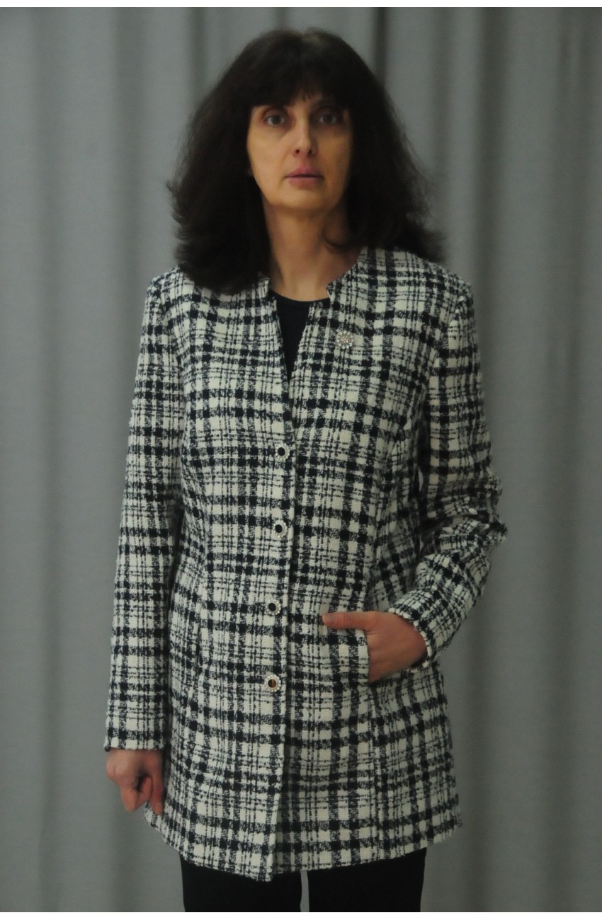 ДАМСКО САКО ОТ БУКЛЕ УДЪЛЖЕНО