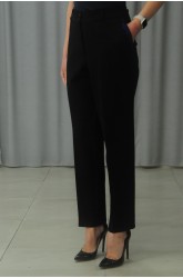 ДАМСКИ ПАНТАЛОН С КМЪЧЕТА ОТ ТРИКО МЕЛАНЖ