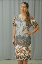 РОКЛЯ БОРДЮР С КАТАРАМА НА ДЕКОЛТЕТО